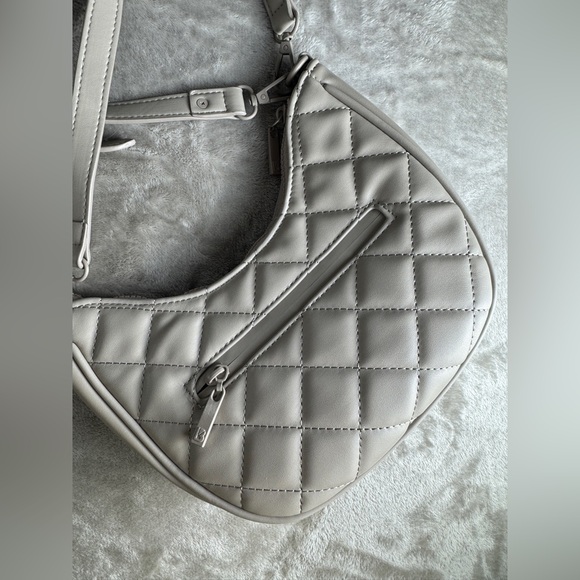 Buffbunny Quilted Crossbody Purse Tan Taupe Neutral Chamomile Wallet Convertible - Picture 5 of 15